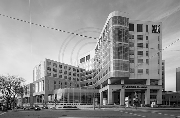 Columbia St. Mary's Hospital (bw)