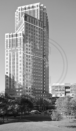"office building", monochrome
