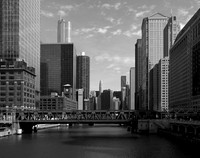 Chicago Riverfront - b&w