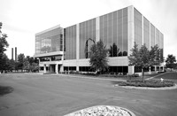 monochrome, "office building"