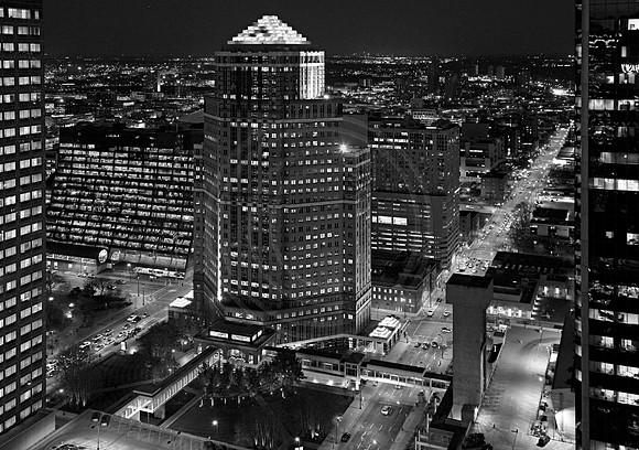 monochrome, night